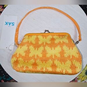 The Sak Butterfly Morgan Cosmetic Kisslock Knit Wristlet